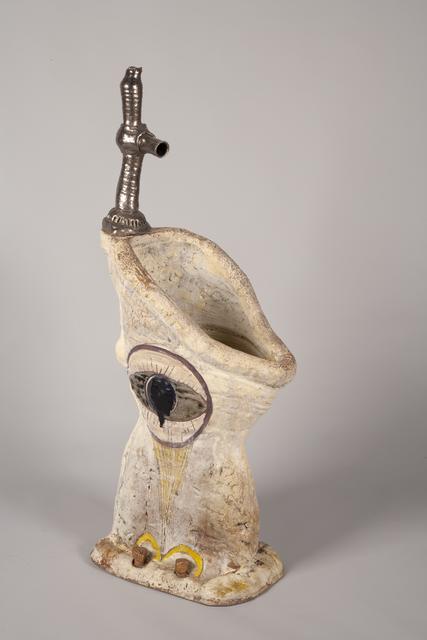 Robert Arneson, *Untitled (Urinal)*, ca. 1963. Glazed ceramic, 46 3/4 x 23 x 13 1/2 inches.