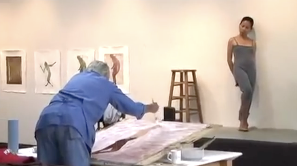 Clip from *Nathan Oliveira at Crown Point Press*, ca. 2007.